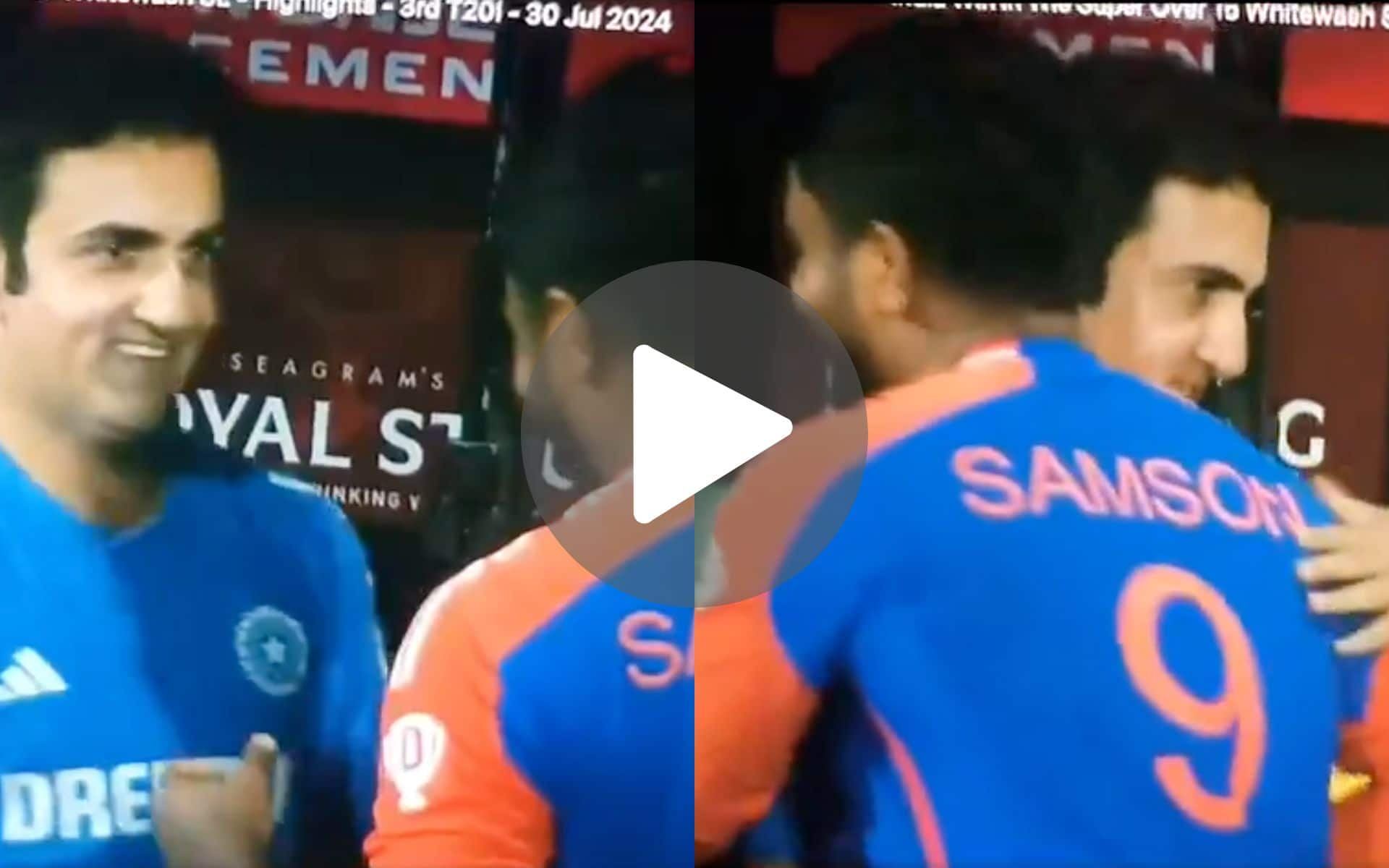 [Watch] Smiling Gambhir Hugs Out-Of-Form Samson After SKY Leads IND To Whitewash vs SL